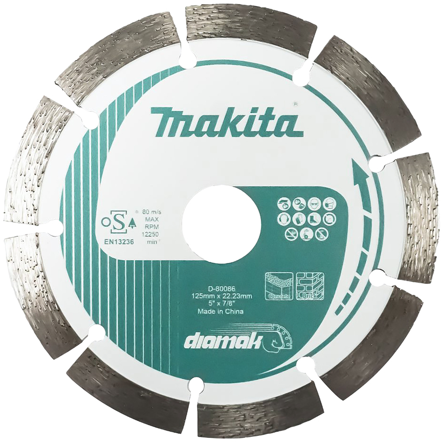 Makita D-80086 125mm / 5" Diamond Blade, Segmented