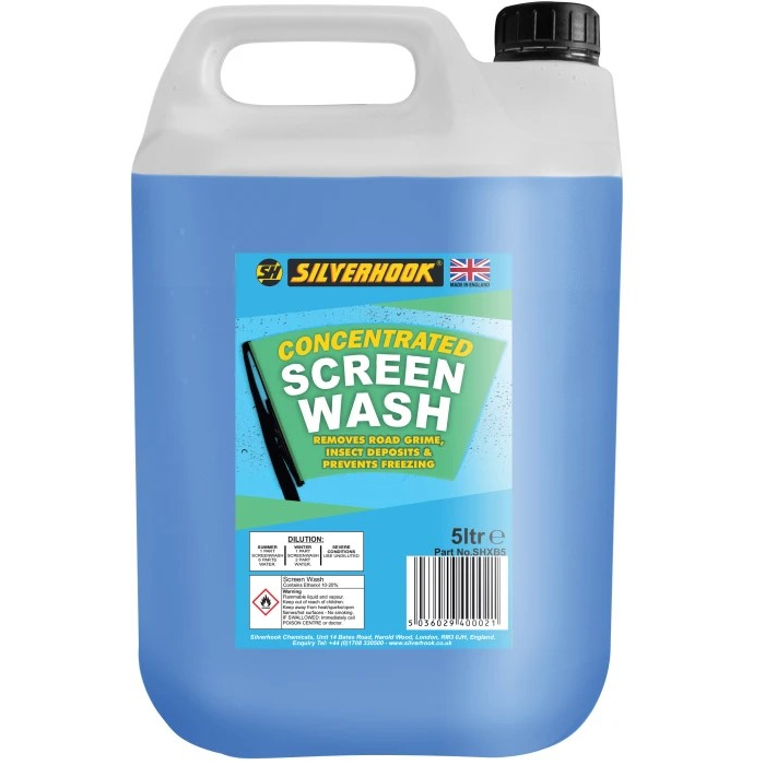 Silver Hook D-ISHXB5 Concentrated All Seasons Screen Wash 5 litre