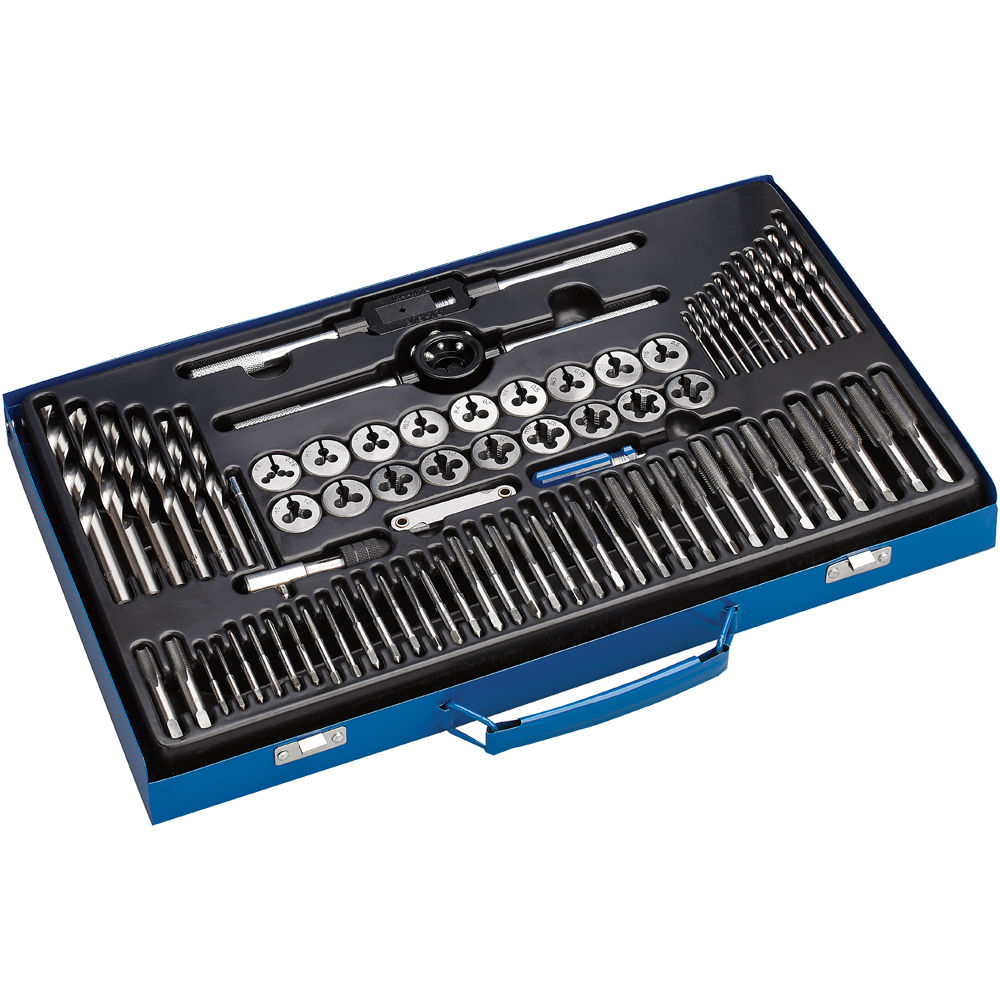 Clarke 1801776 CHT776 76 piece Metric /BSP Tap & Die Set