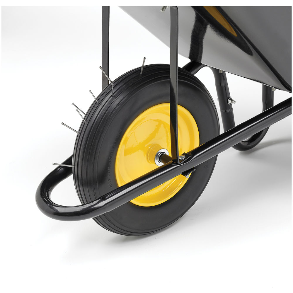 Clarke  6603110 WB85P Contractor 85L Wheelbarrow with Puncture-Proof Tyre
