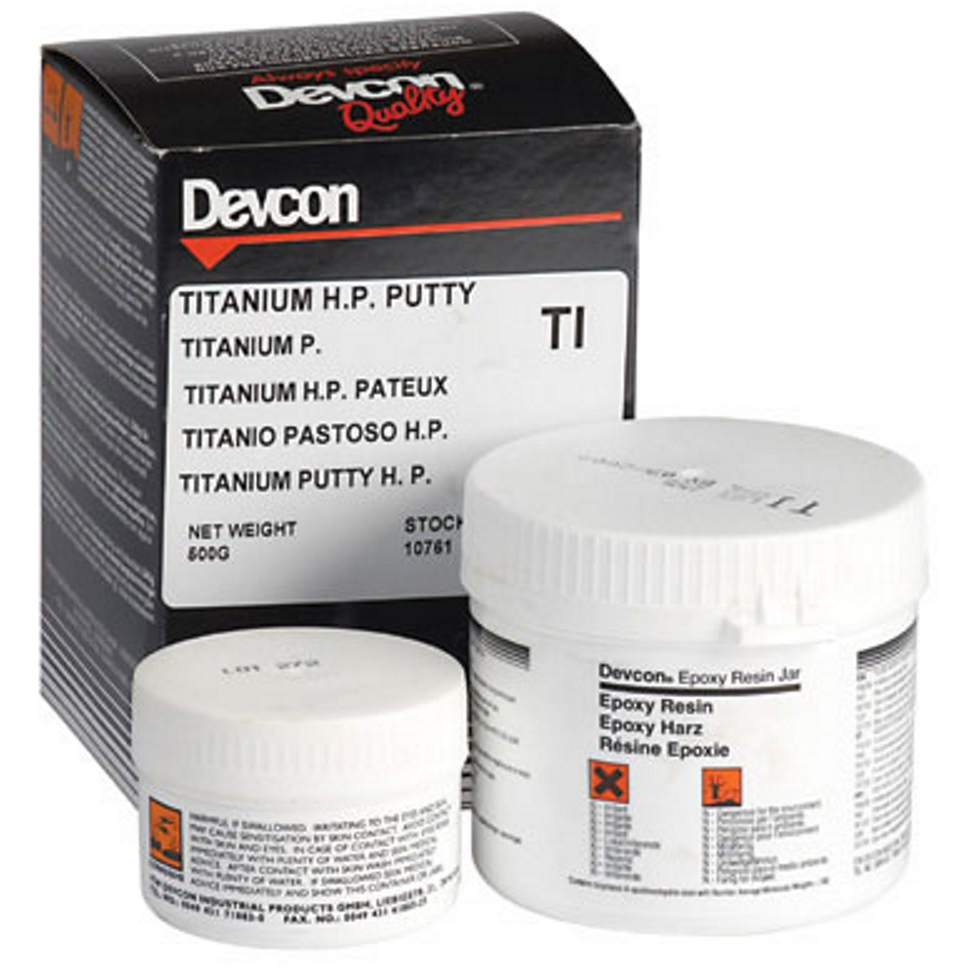Devcon 10765 Titanium Putty HP (Box of 10 x 1kg) 10765
