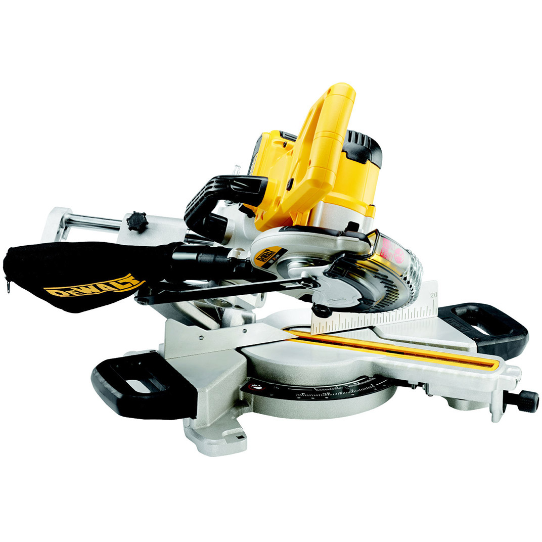 Dewalt DCS365M2-GB Mitre Saw 18V Cordless with XPS 184mm with 2 x 4Ah Batteries