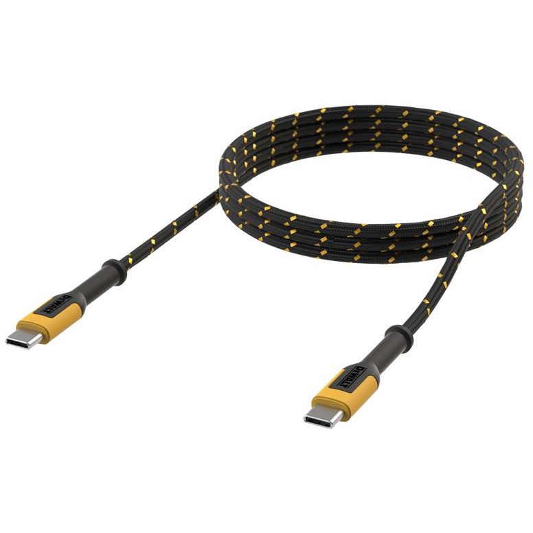 DeWalt DWT1310006 USB C to USB C 100W Reinforced Charging Cable 1.2m (4ft)
