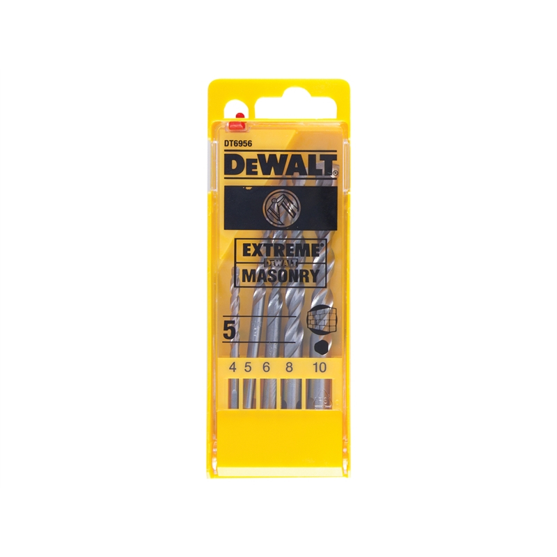 DeWalt DT6956-QZ Extreme 2 Masonry Drill Bit Set 4mm - 10mm