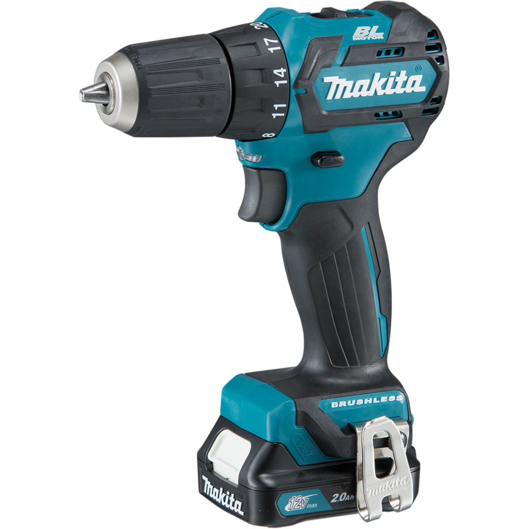Makita DF332DSAJ 12V CXT Brushless Drill/Driver with 2x 2.0Ah Batteries in MakPac Case