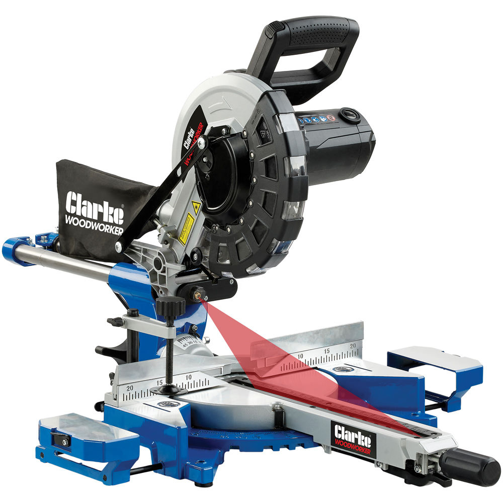 Clarke  6461515 CMS10S2B 10" Sliding Mitre Saw with Laser 230V