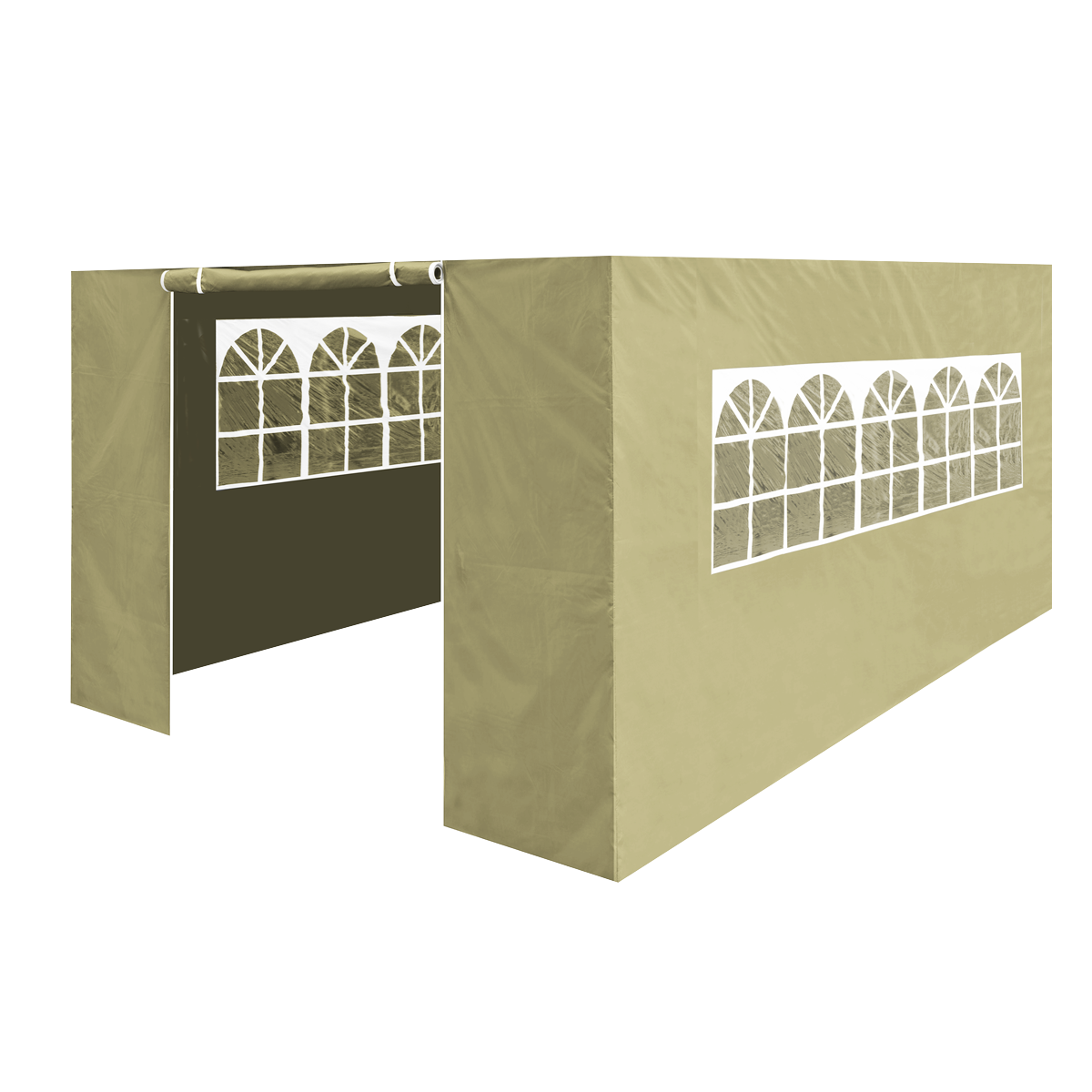 Sealey DG150 Dellonda Premium Side Walls/Doors/Windows for Gazebo/Marquee, Fits 3 x 4.5m Models - Beige