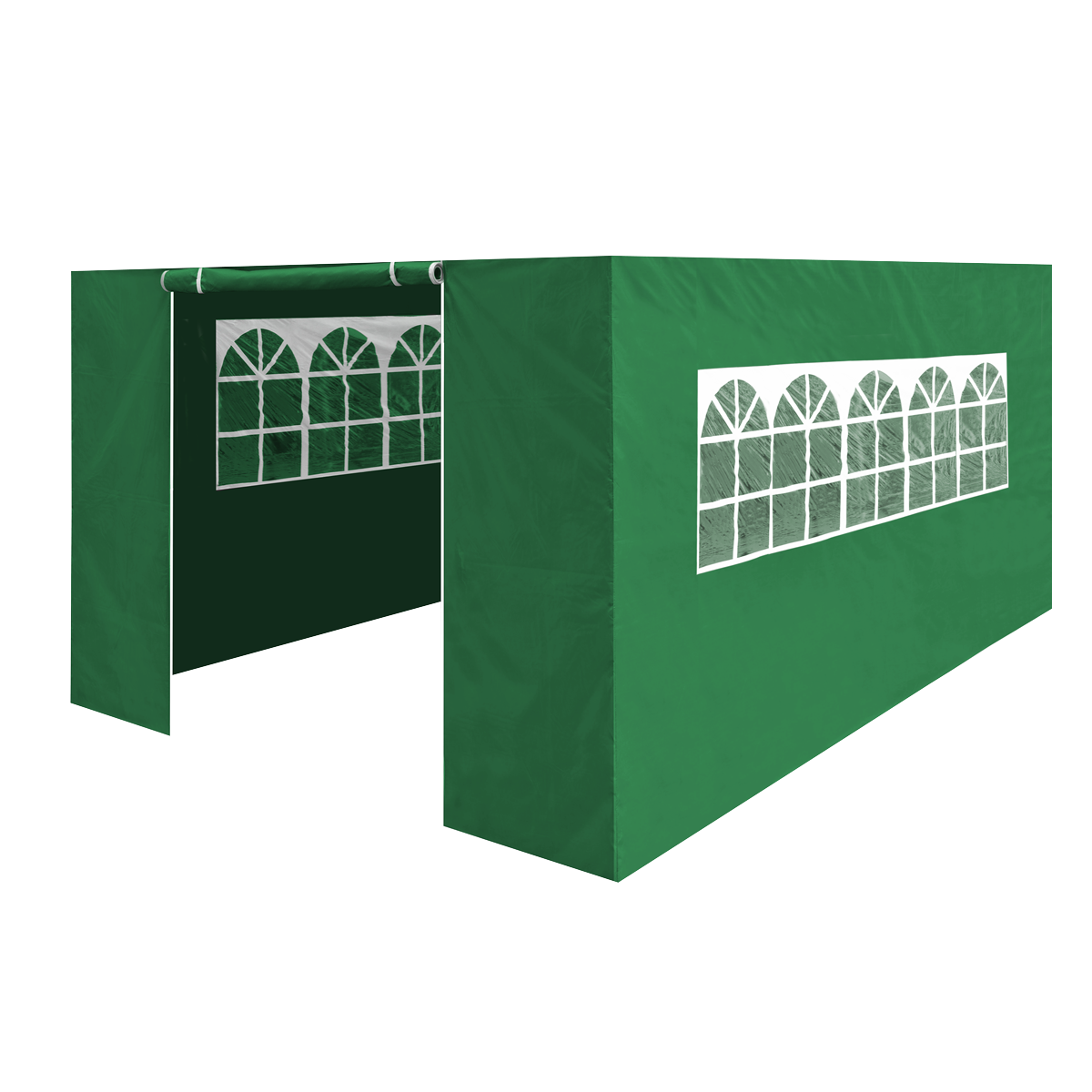 Sealey DG152 Dellonda Premium Side Walls/Doors/Windows for Gazebo/Marquee, Fits 3 x 4.5m Models - Dark Green
