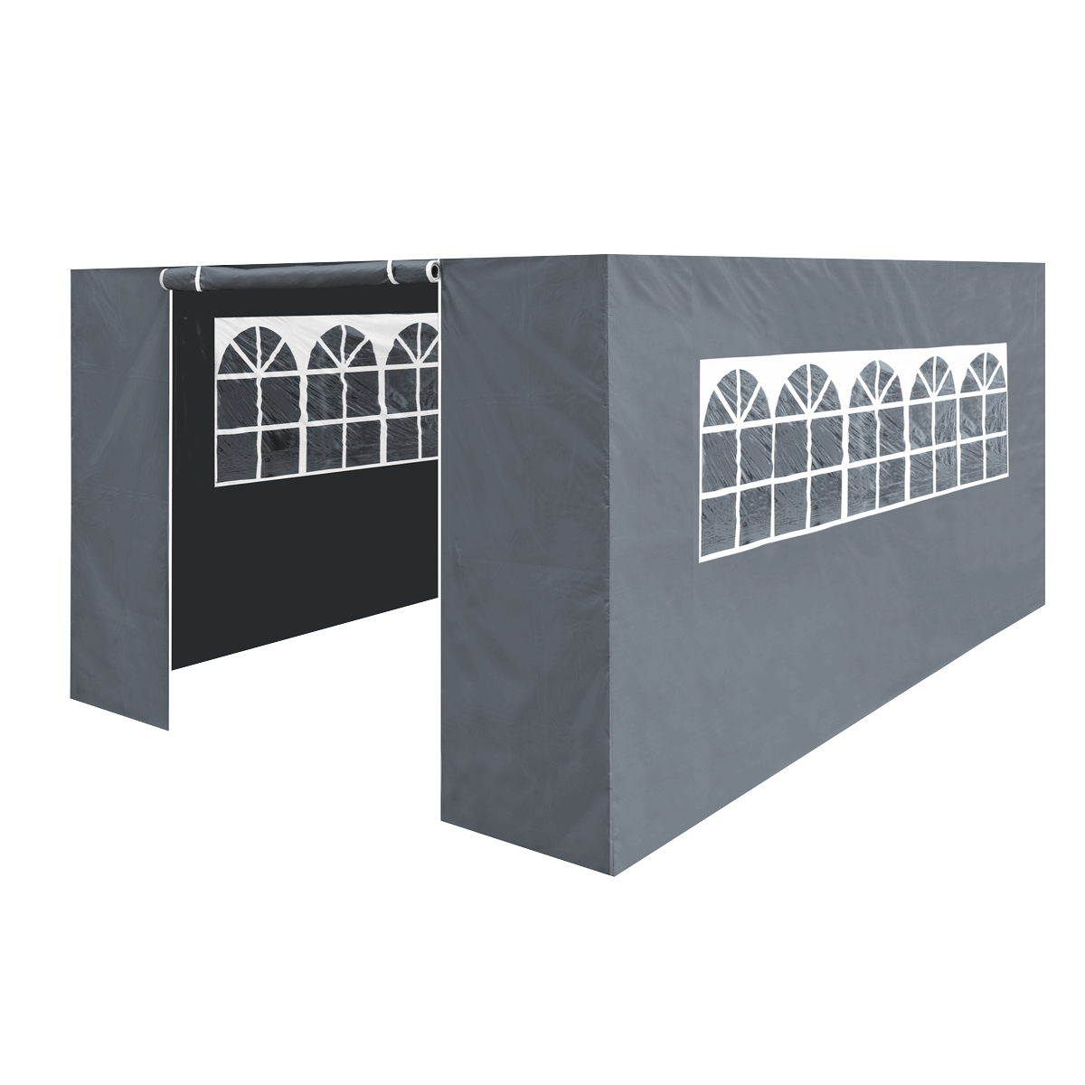 Sealey DG153 Dellonda Premium Side Walls/Doors/Windows for Gazebo/Marquee, Fits 3 x 4.5m Models - Grey