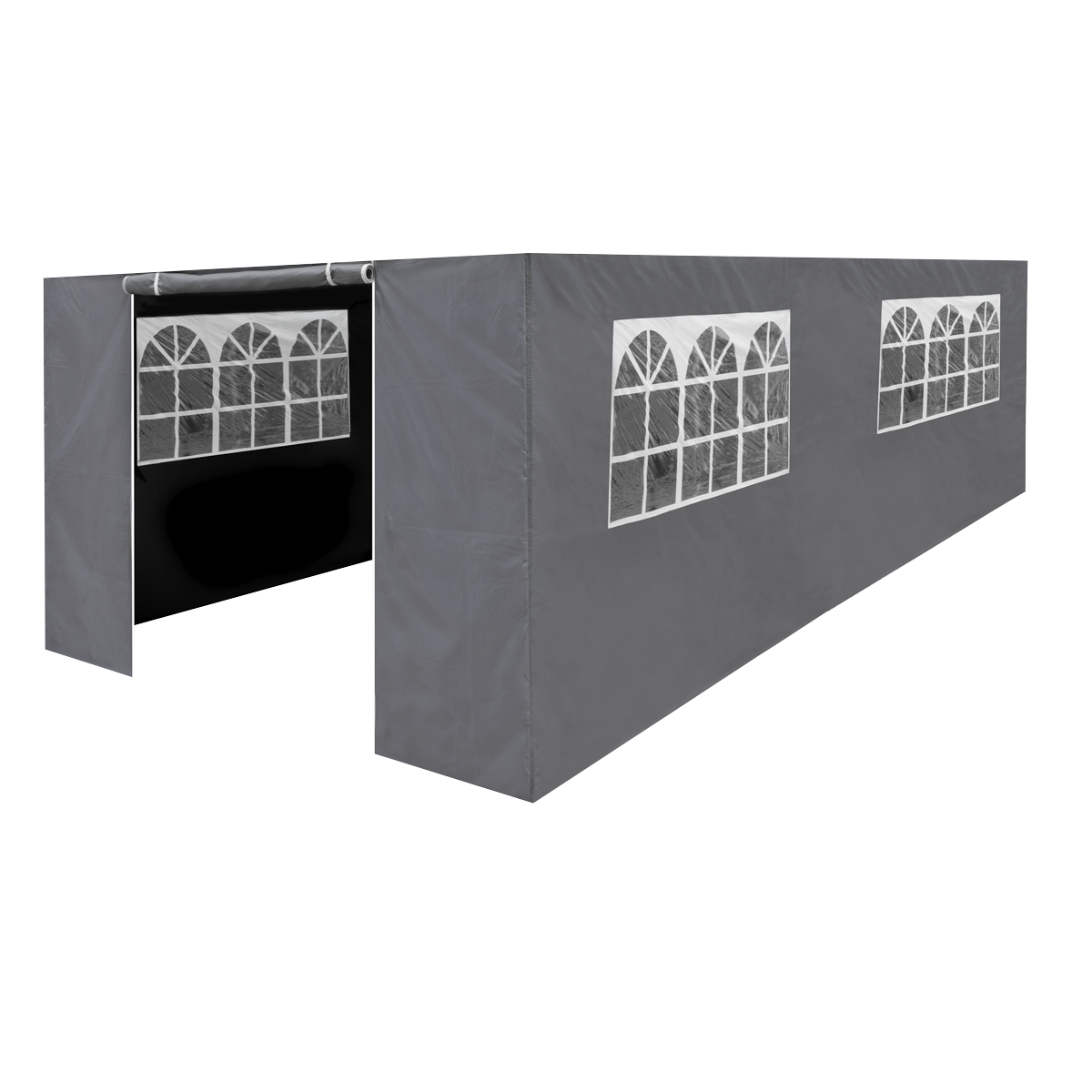 Sealey DG157 Dellonda Premium Side Walls/Doors/Windows for Gazebo/Marquee, Fits 3 x 6m Models - Grey