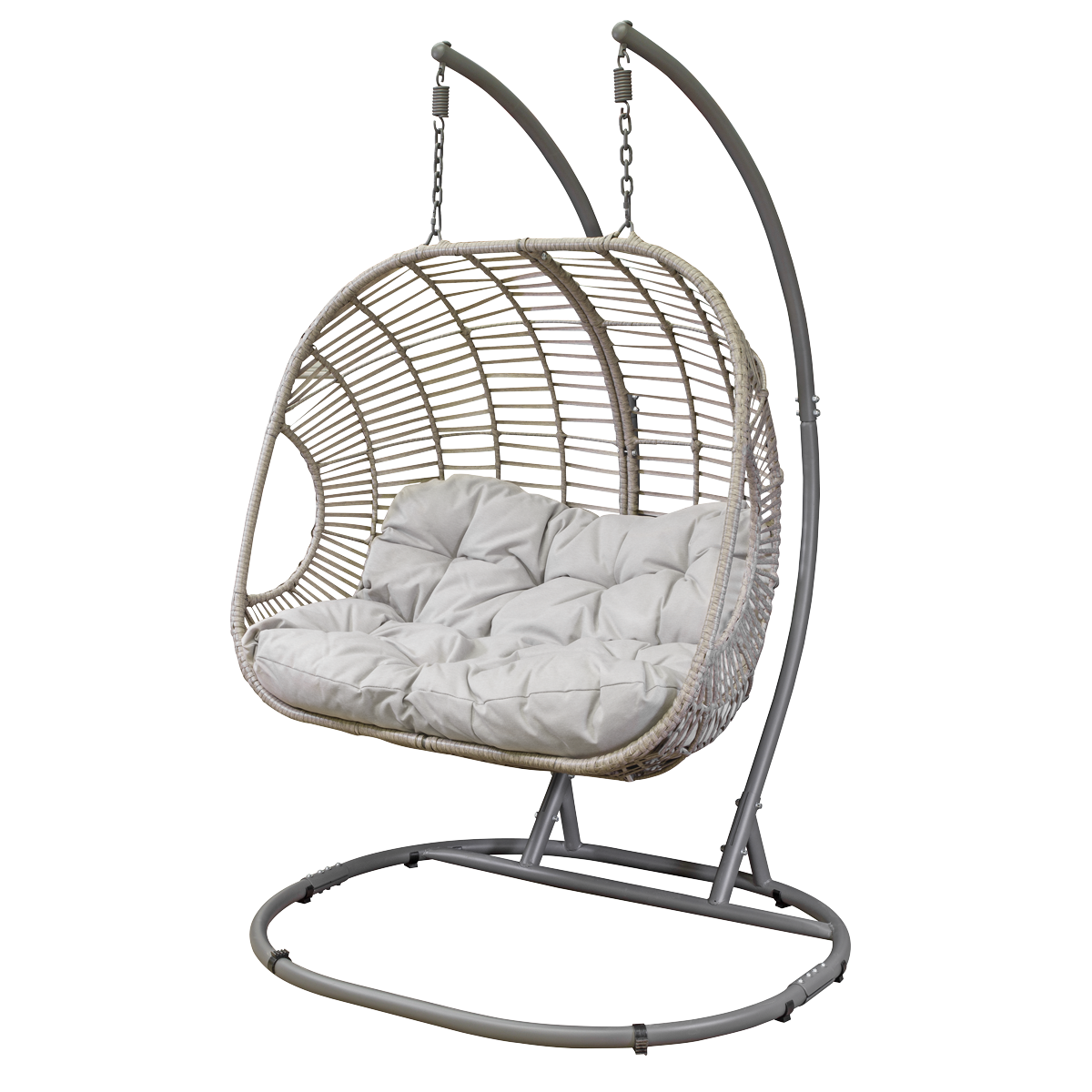 Sealey DG61 Dellonda Double Swinging Egg Chair with Cushion