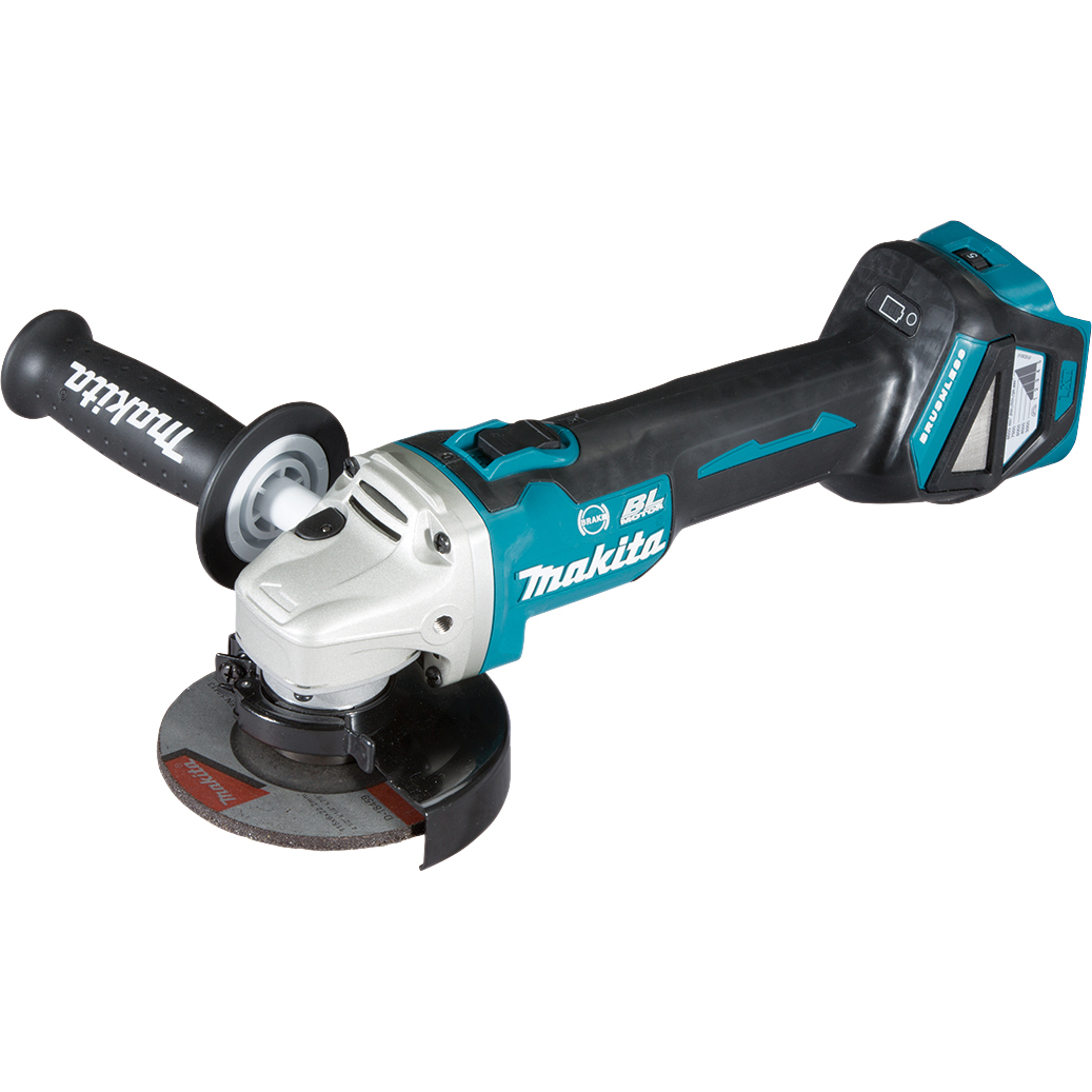 Makita DGA463Z Body Only 18V LXT Brushless 115mm Angle Grinder with 10x Makita Inox Thin Cutting Discs