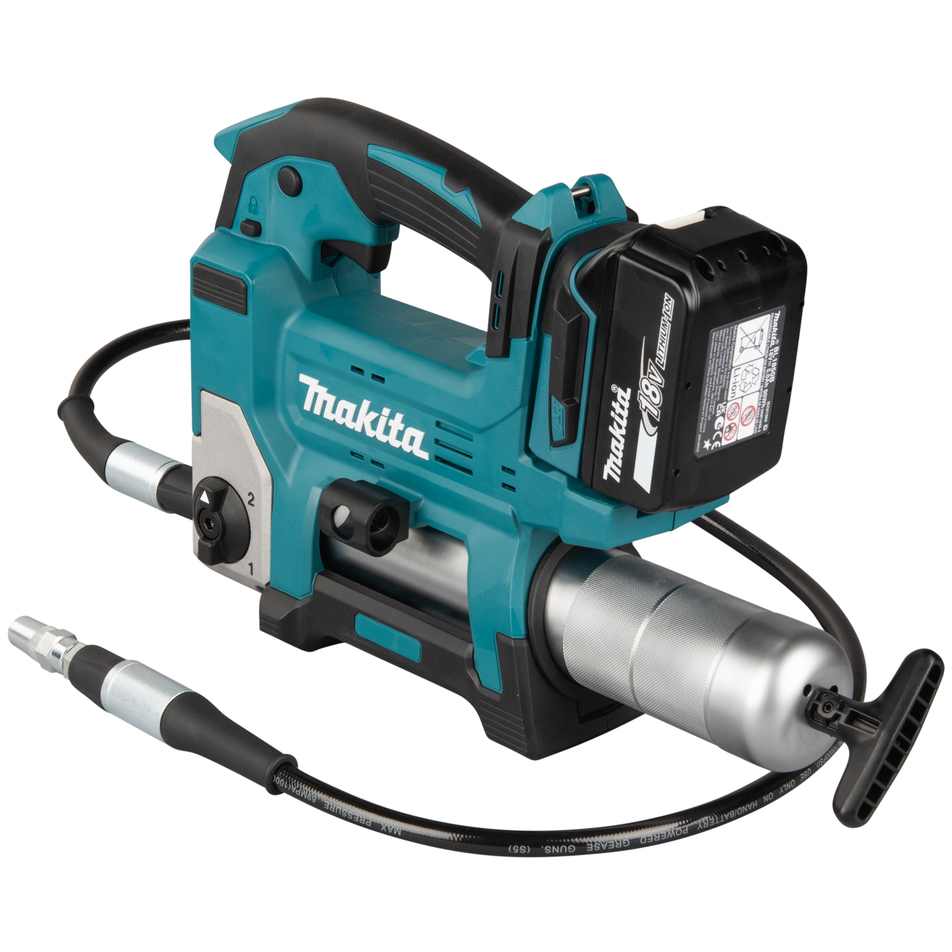 Makita DGP180RT 18V LXT Grease Gun with 1 x 5Ah Battery and Charger 69MPa