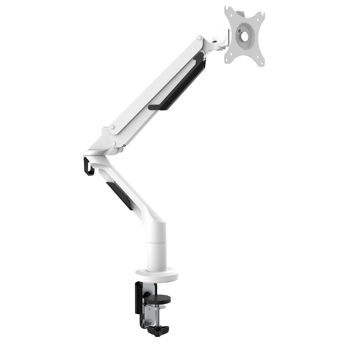Sealey DH26 Dellonda Adjustable Single Monitor Arm with 360 Rotation - White