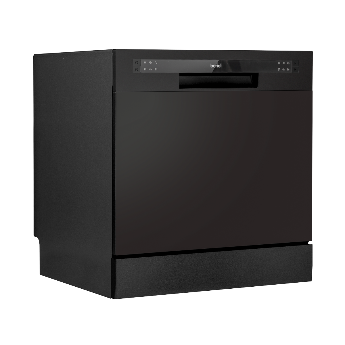 Sealey DH88 Baridi Compact Tabletop Dishwasher 8 Place Settings, 6 Programmes, Low Noise, 8L Cycle, Start Delay - Black