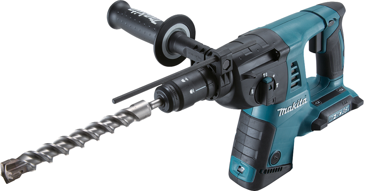 Makita DHR264ZJ Body Only 18Vx2 (36V) LXT SDS+ Hammer Drill with Quick Change Chuck in Makpac Case