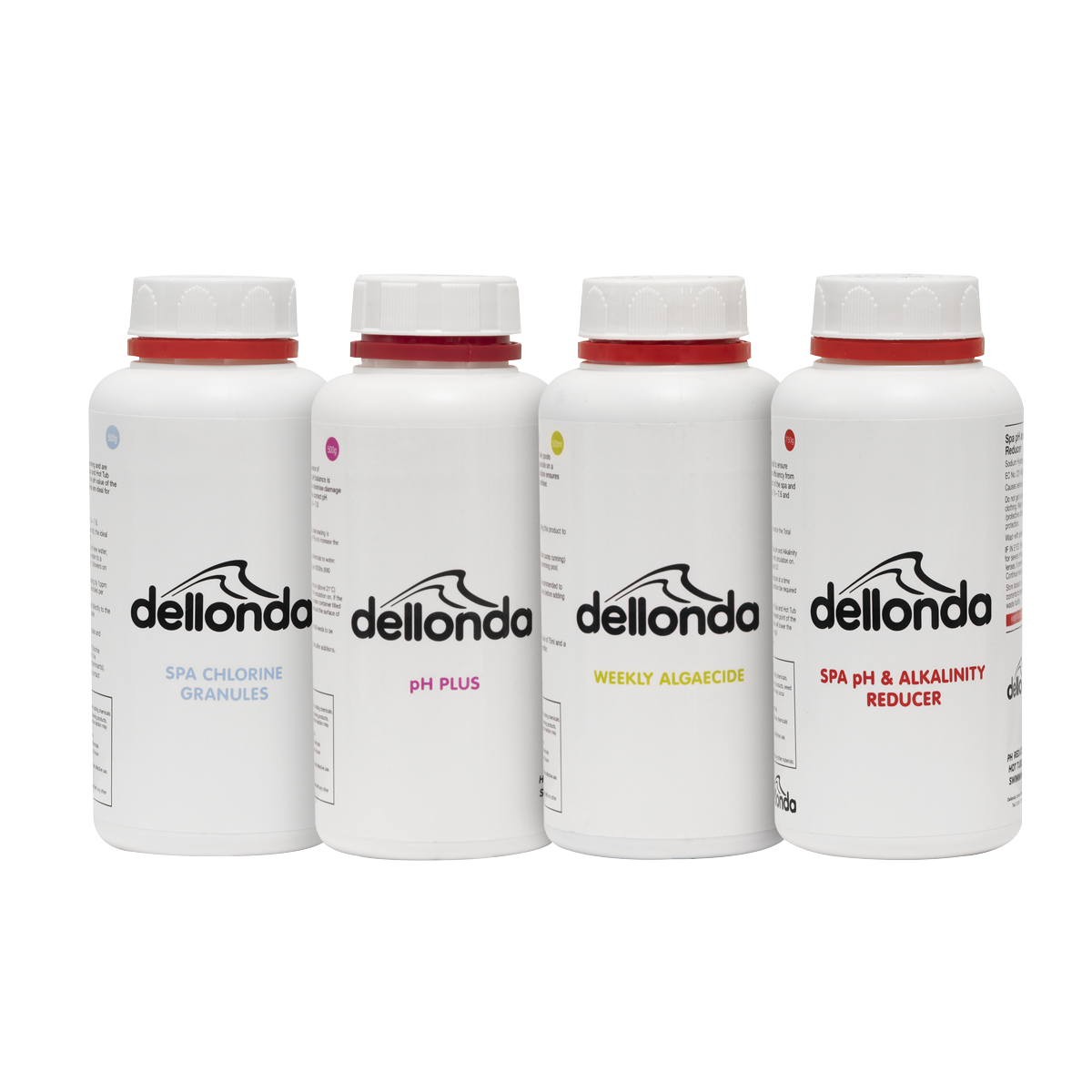 Sealey DL63 Dellonda Swimming Pool Starter Kit - Chlorine, pH Increaser, pH Reducer, Algaecide
