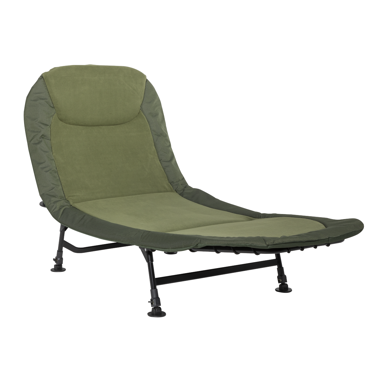 Sealey DL77 Dellonda Adjustable Bedchair with Fleece Mattress & Pillow