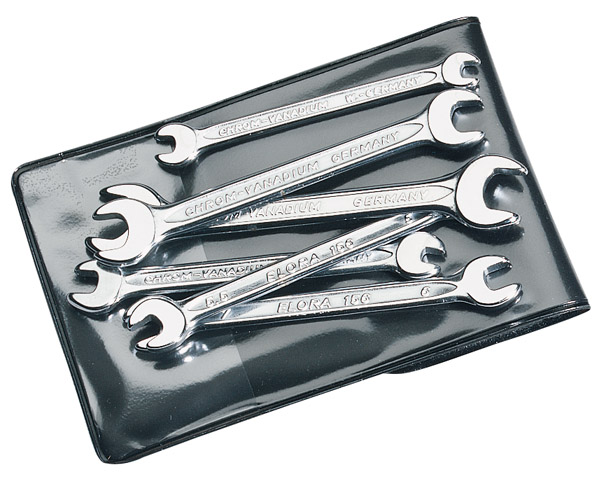 Elora 156 S6M 6 Piece Midget Metric Double Open End Spanner Set 05202
