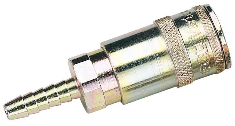 Draper 51412 A91R02 BULK 1/4" Bore Vertex Air Line Coupling with Tailpiece (Sold Loose)
