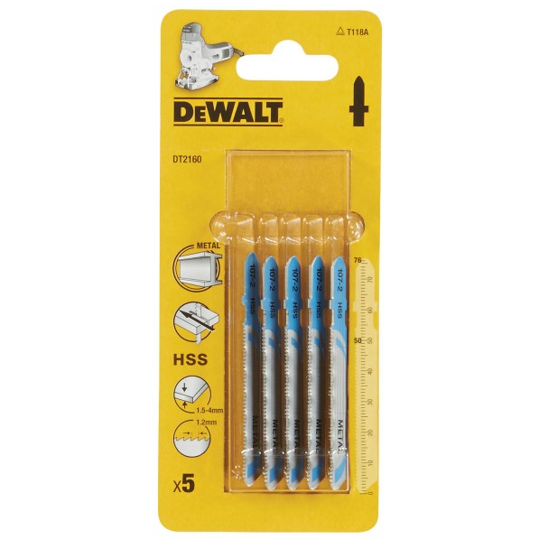 DeWalt DT2160-QZ HSS Metal Straight Cutting, Sheet Metal DOC3mm DT2160 (T118A)