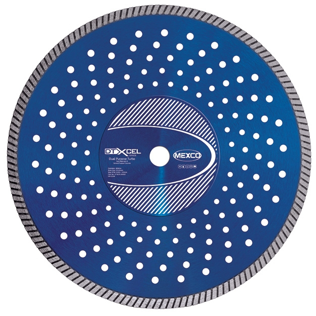 Mexco DTXCEL35025 350mm x 25.4mm Dual Purpose Turbo Xcel Grade Diamond Blade