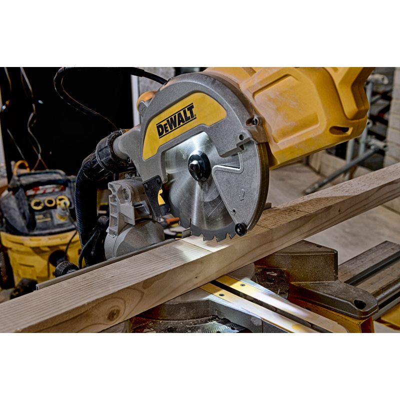 DeWalt DWS777 216mm Slide Mitre Saw with XPS-240V