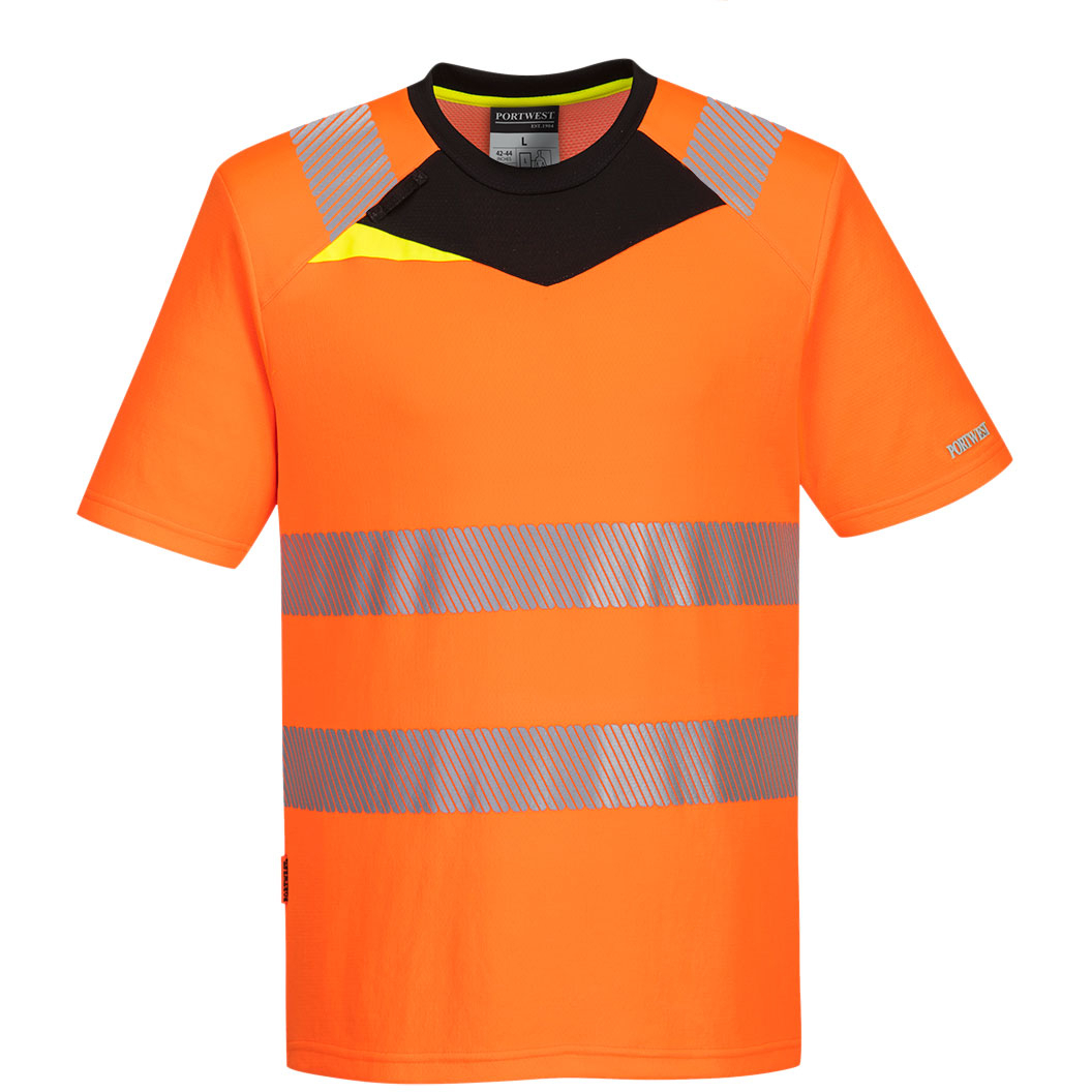 Portwest DX413 DX4 Hi-Vis T-Shirt Short Sleeve