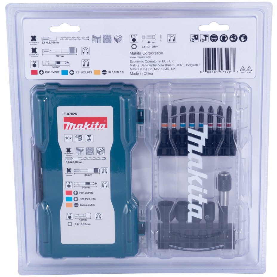 Makita E-07076 32 Piece Screwdriver Bit Set in Case
