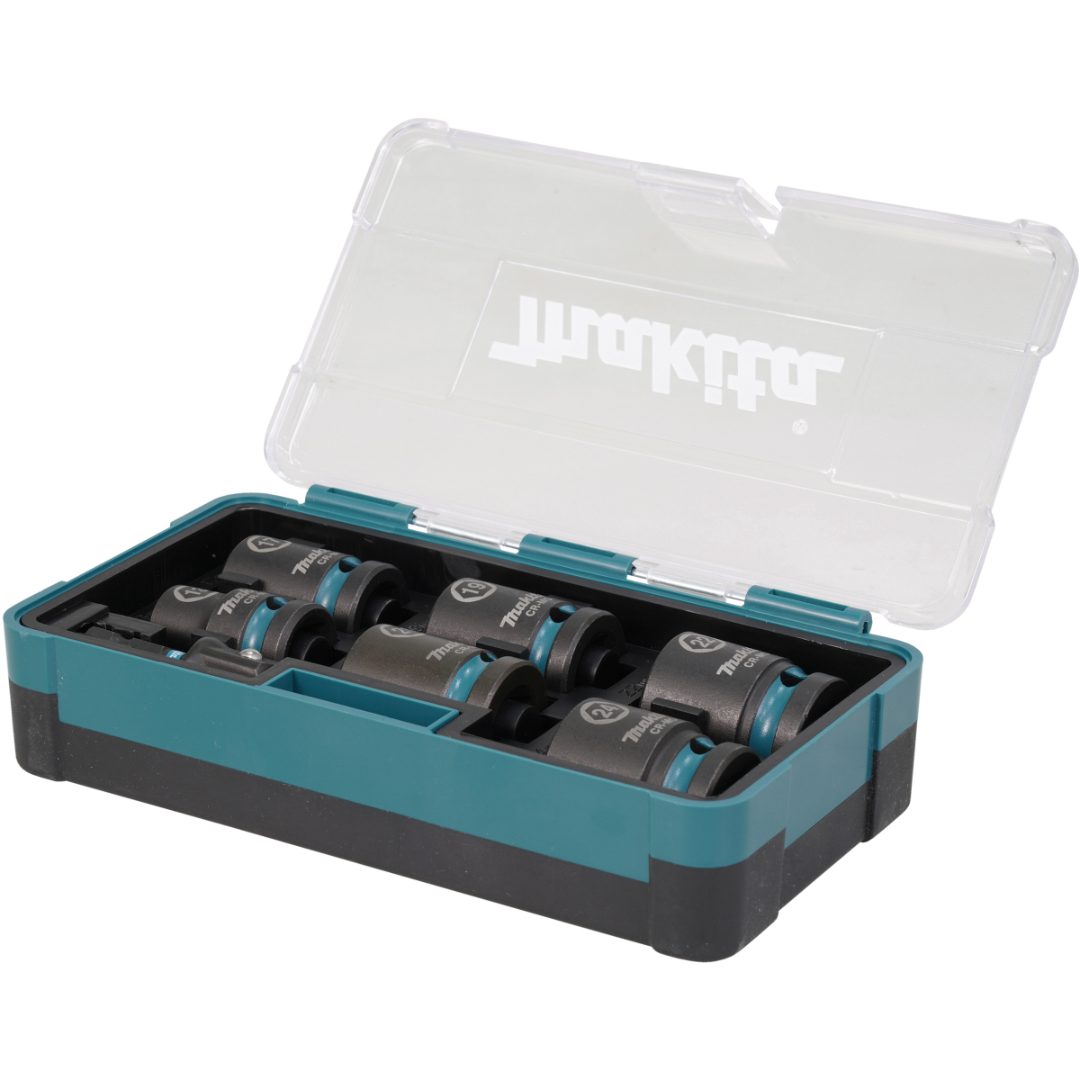 Makita E-16592 7 Piece Impact Black Socket Set 1/2" SQDR 13-24mm