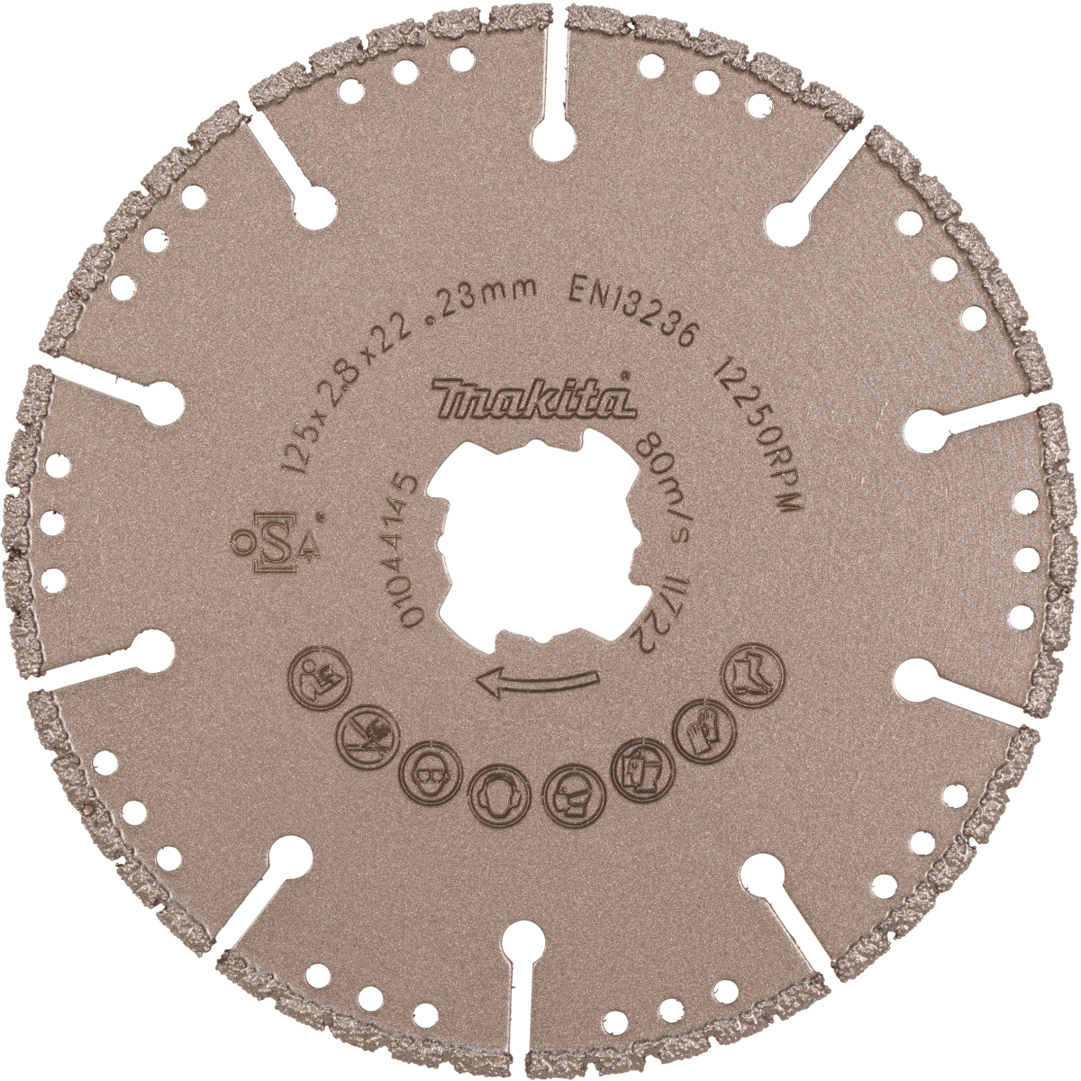 Makita E-19738 X Lock 125mm Vacuum Brazed Rescue Diamond Blade 