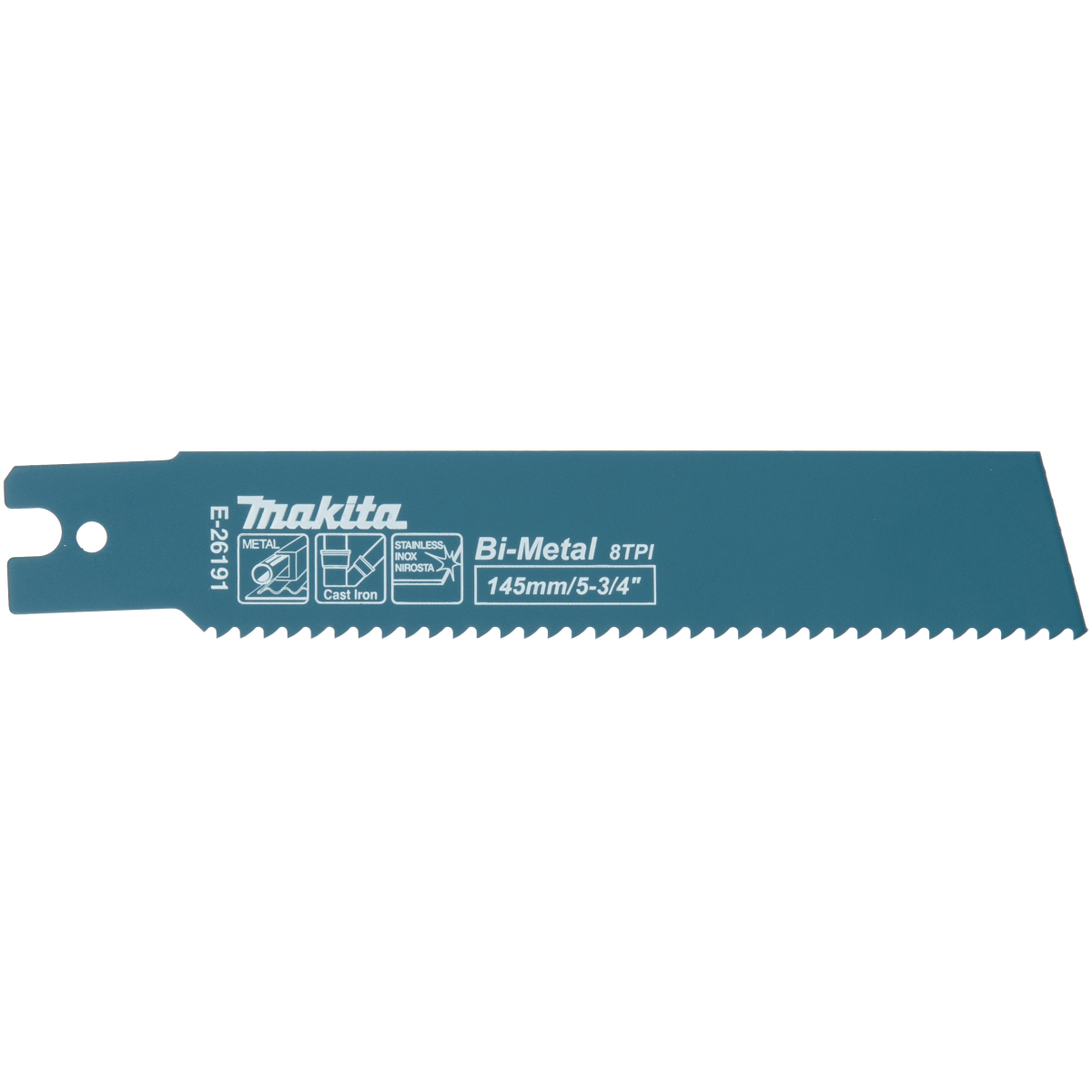 Makita E-26191 145mm Bi Metal Reciprocating Saw blade for JR003G , PK5