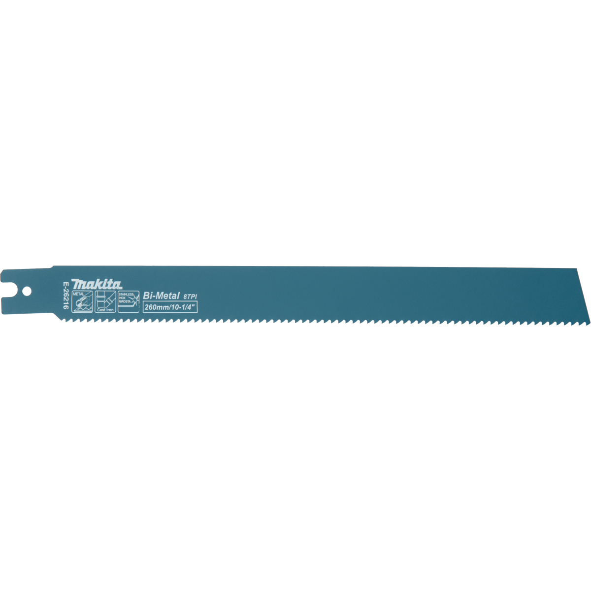 Makita E-26216 260mm Bi Metal Reciprocating Saw Blade for JR003G, PK5