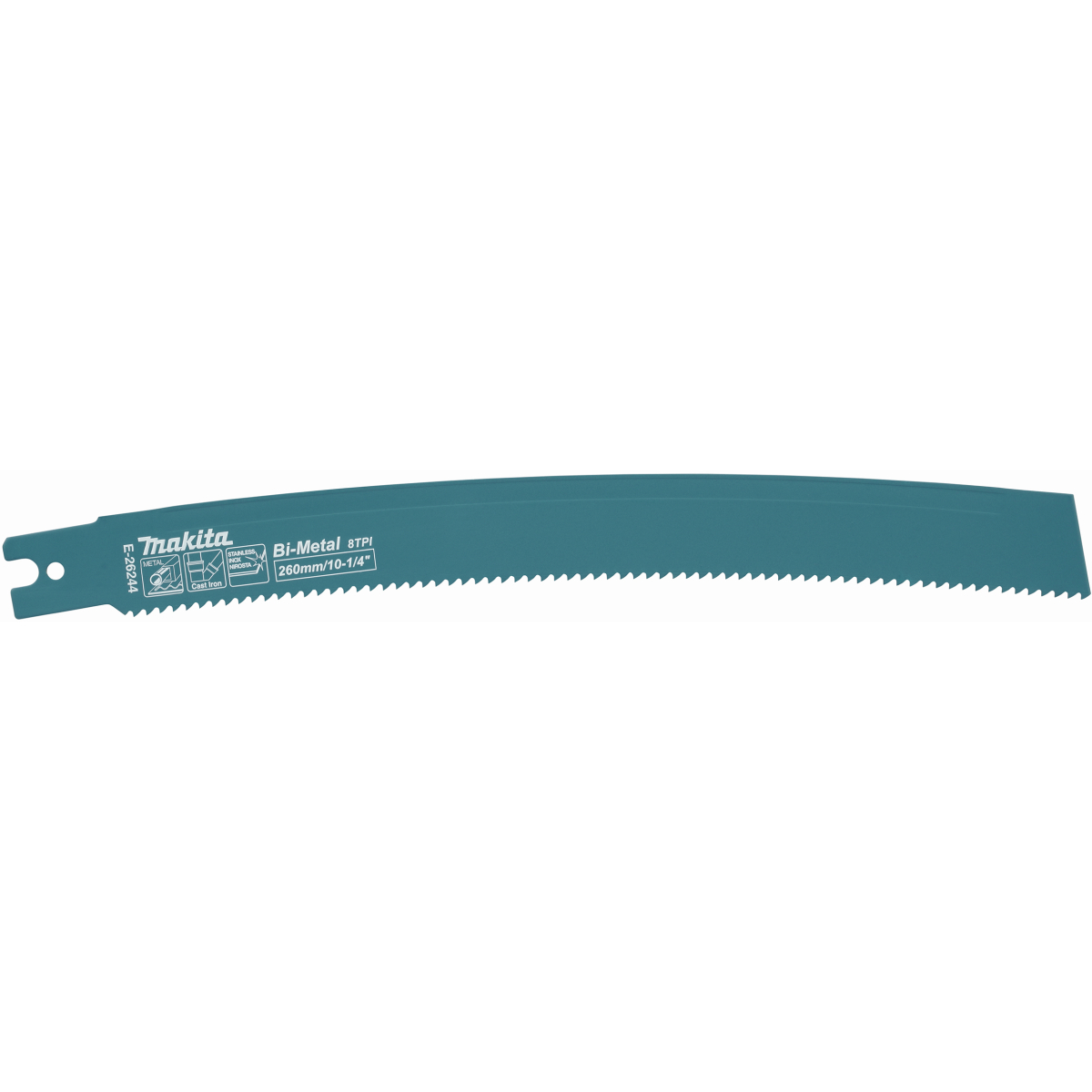 Makita E-26266 260mm Bi Metal Curved Edge Reciprocating Saw Blade for JR003G, PK5