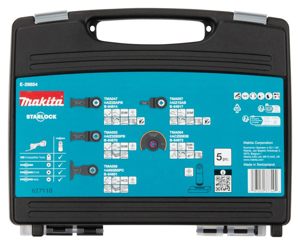 Makita E-29854 Starlock Multitool Plunge Blade Set 5pce