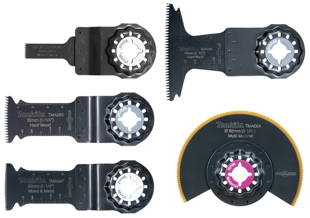 Makita E-29854 Starlock Multitool Plunge Blade Set 5pce
