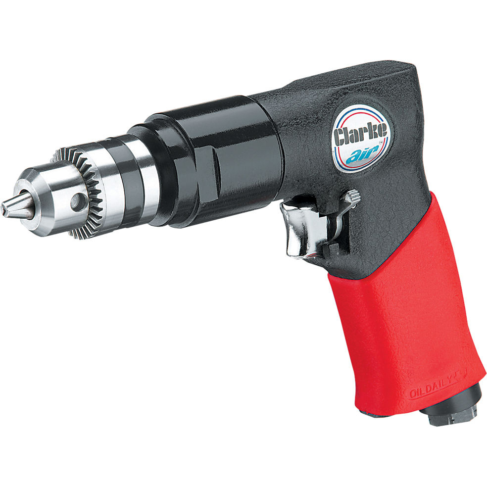 Clarke 3110881 CAT214 3/8" Reversible Air Drill with Soft Grip