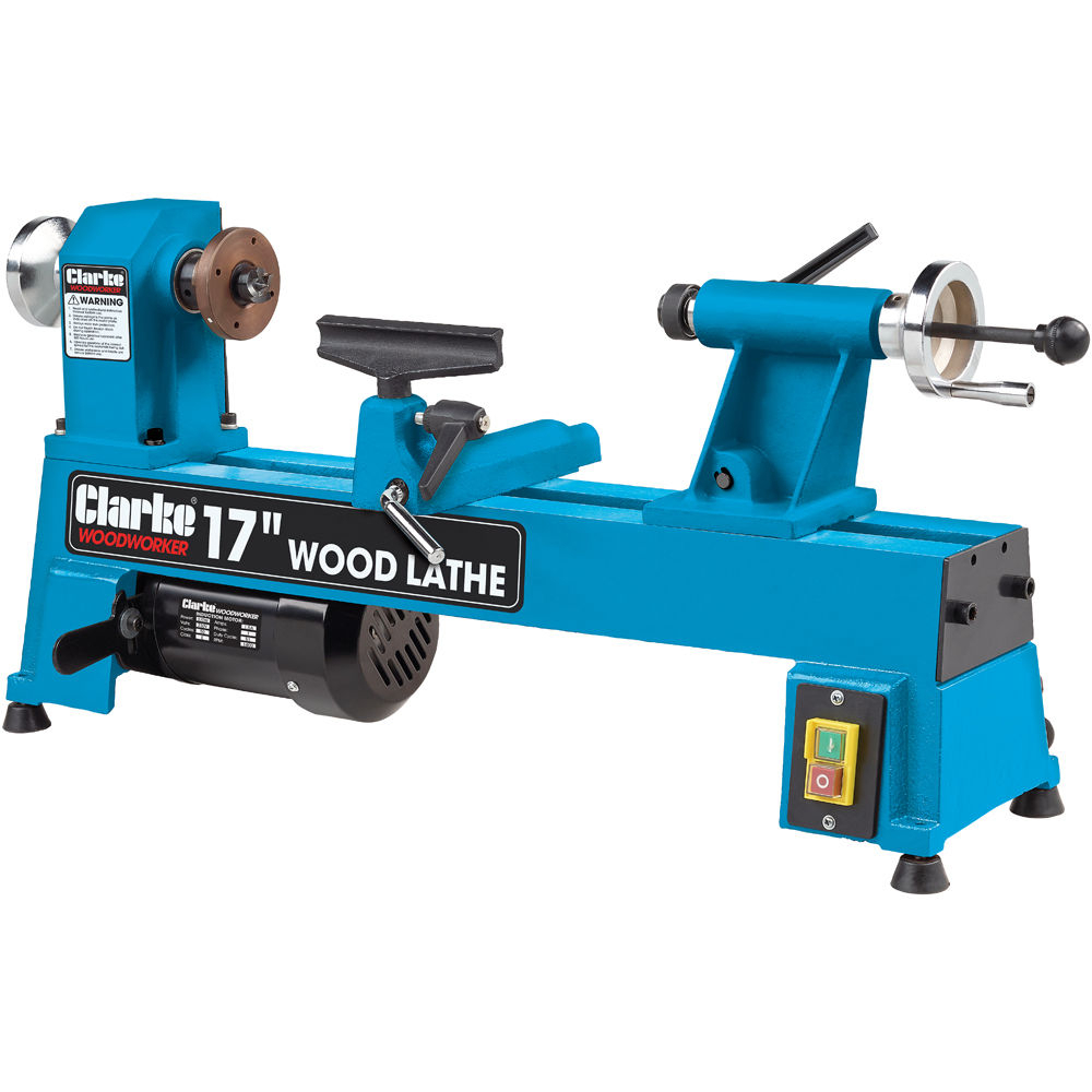 Clarke 6500671 CWL435 17" (435mm) Wood Turning Lathe 370W