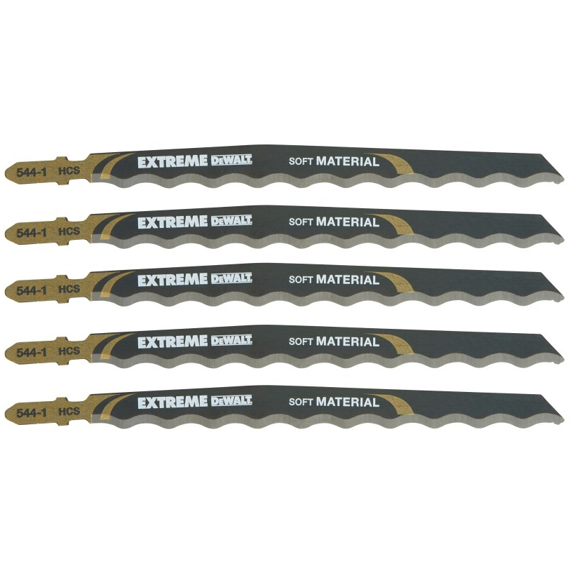 DeWalt DT2201-QZ Soft Material Cutting Jigsaw Blades Pack x 5