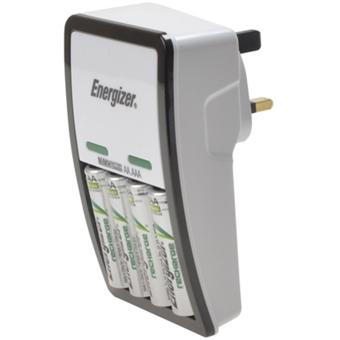 Energizer S5242 Compact Charger with 4 x AA 2000 mAh Batteries Included ENGCOMPAC