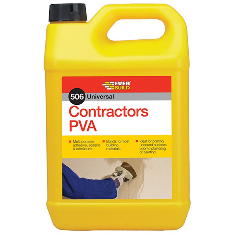 Everbuild EVB CONPVA5 Contractors PVA 5 Litre 506 Universal