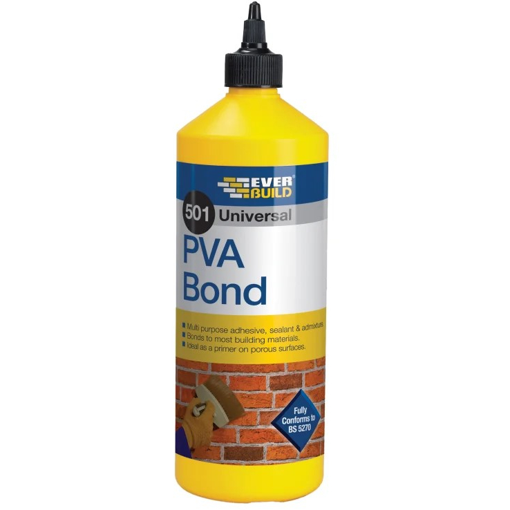 Everbuild EVBPVA1L 501 Universal PVA Bond 1 litre