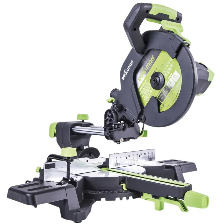 Evolution 052-0006 F255SMS TCT Multi-Material Sliding Mitre Saw 255mm 1600W 240V