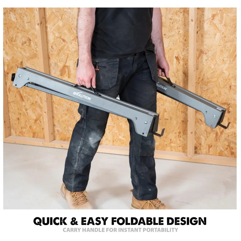 Evolution 005-0003 Metal Folding Sawhorse Stand (Twin Pack)