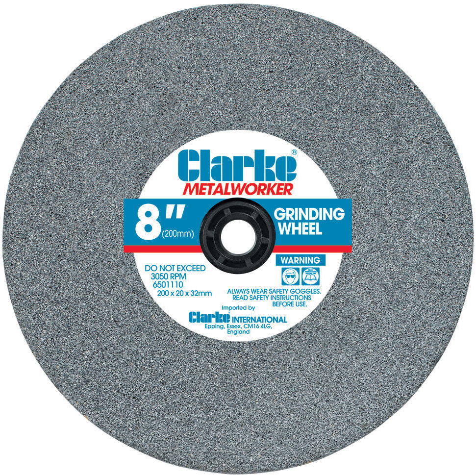 Clarke 6501049 200 x 20 x 32mm Bore Medium Grit Grinding Wheel