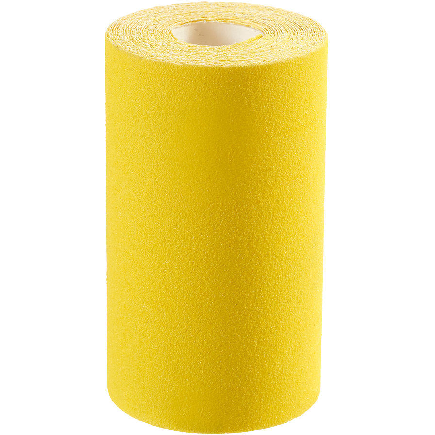 Clarke 6502421 120 Grit Yellow Aluminium Oxide Hook & Loop Roll 1m x 115mm