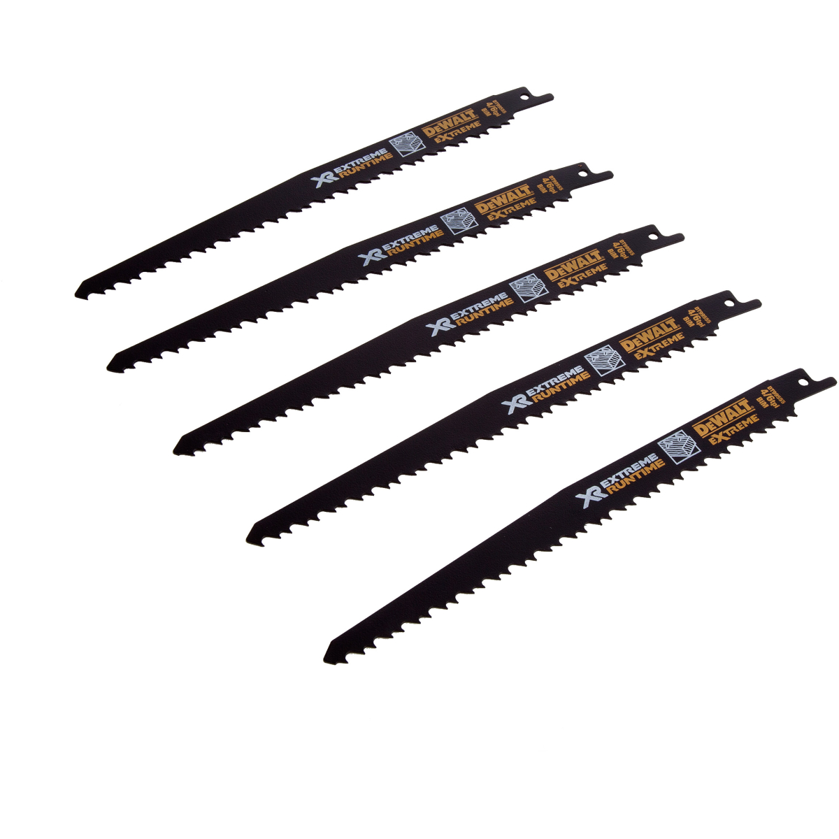 DeWalt DT99555 XR Flex Volt 6TPI Metal Reciprocating Saw Set 5 Pack