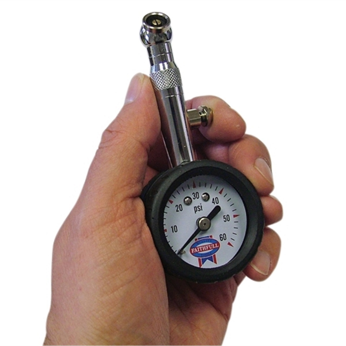 Faithfull FAIAUPGAUGE Tyre Pressure Dial Gauge 60psi
