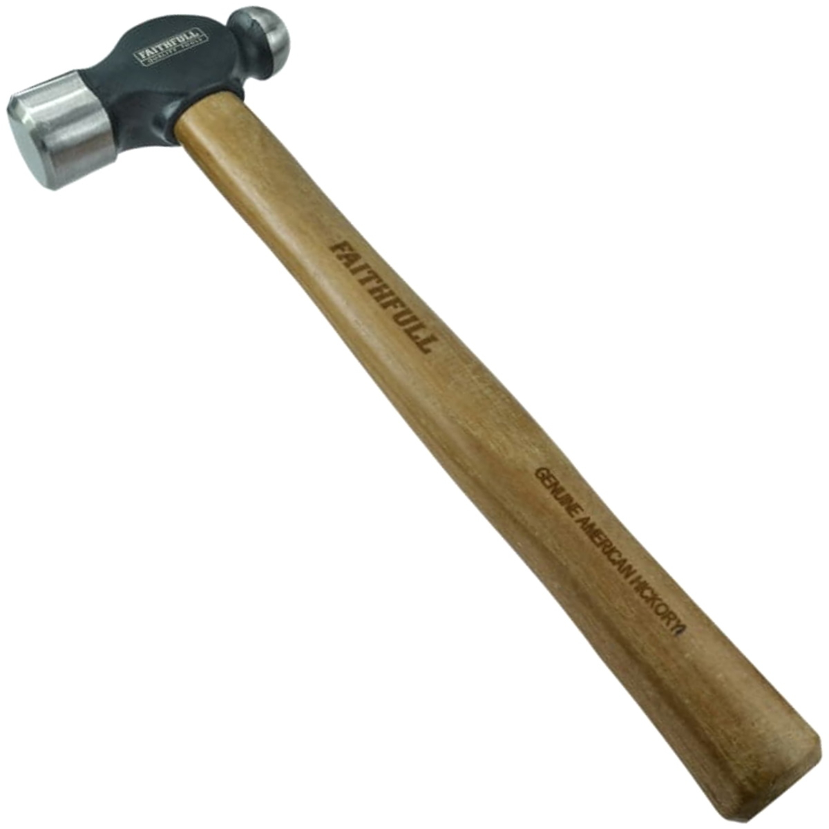 Faithfull FA031-48SH 3lb Ball Pein Hammer with Hickory Handle 3lb 1.36kg (48oz) FAIBPH48