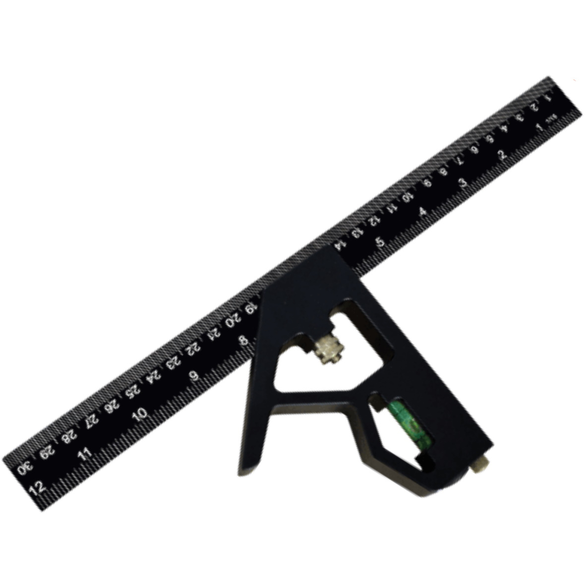 Faithfull 717L12 Prestige Combination Square Black Aluminium 300mm (12in) FAICS300CNC